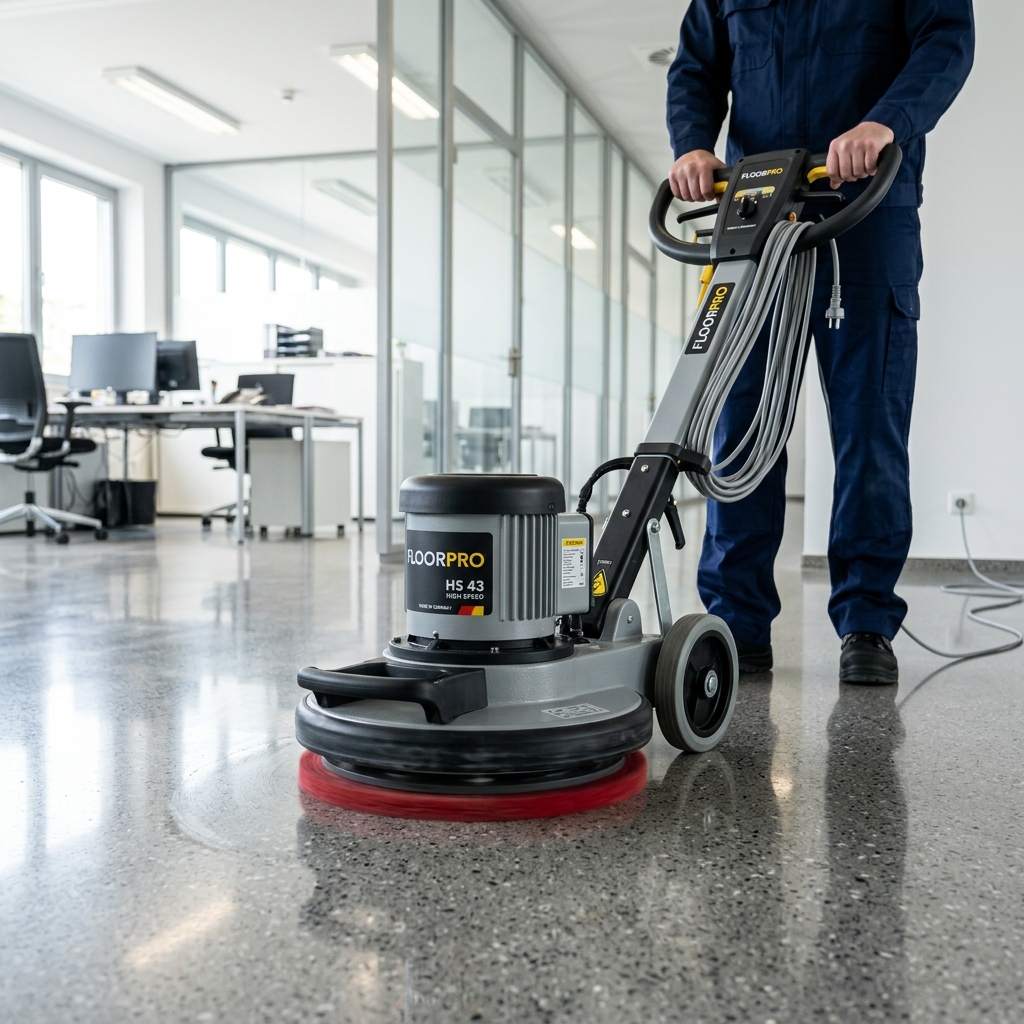 Professionelle Einscheibenmaschine der Kristinus-Cleaning GmbH